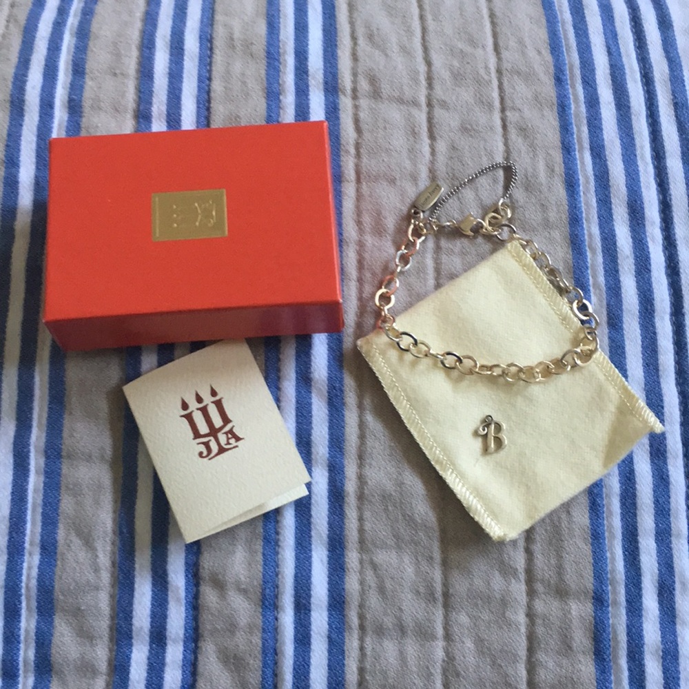 James Avery “B” Charm and Bracelet